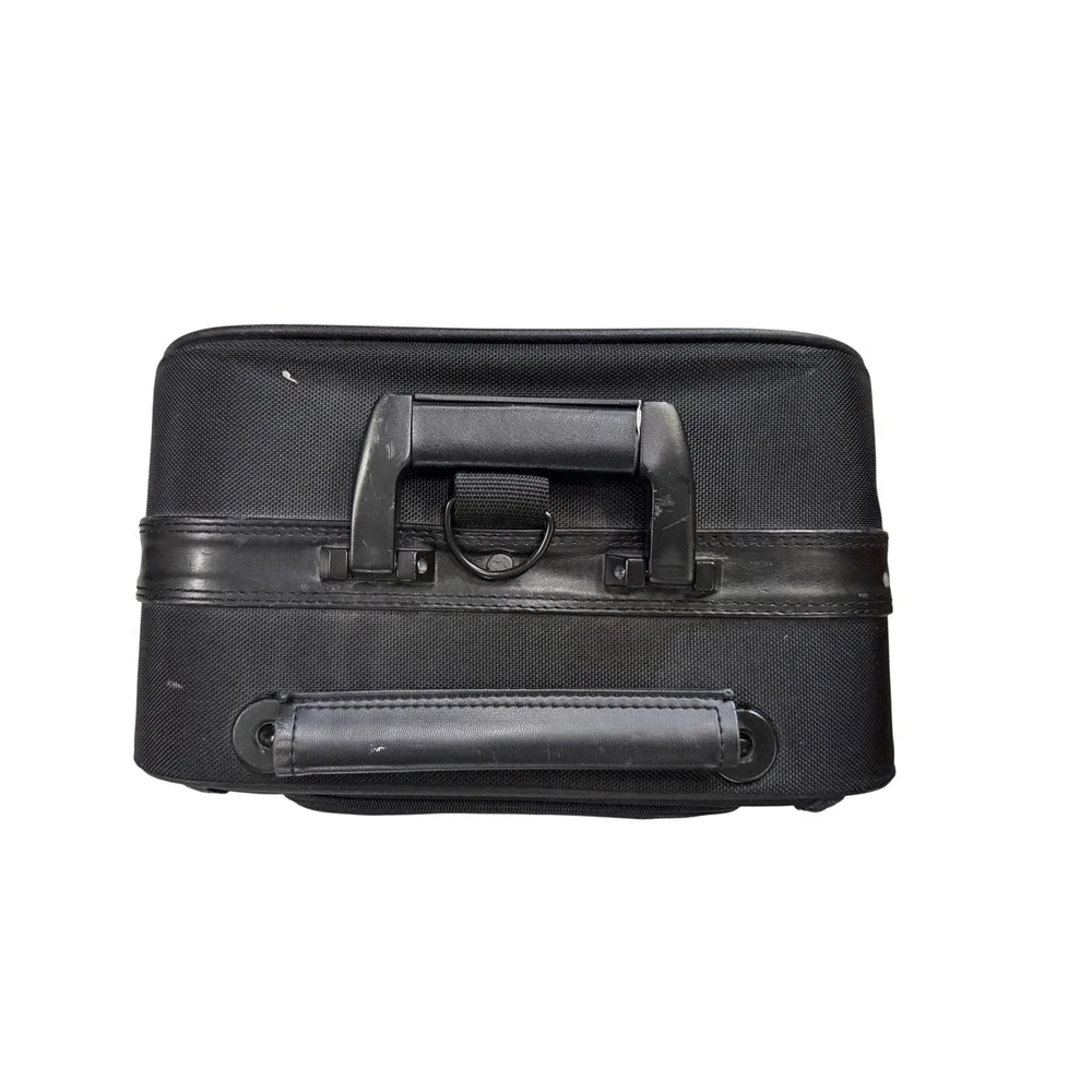 American Tourister Black Ballistic Nylon Rolling Carry On Suitcase Luggage
